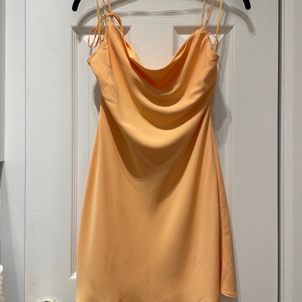 Abercrombie and Fitch Orange Slip Dress NWT XSP